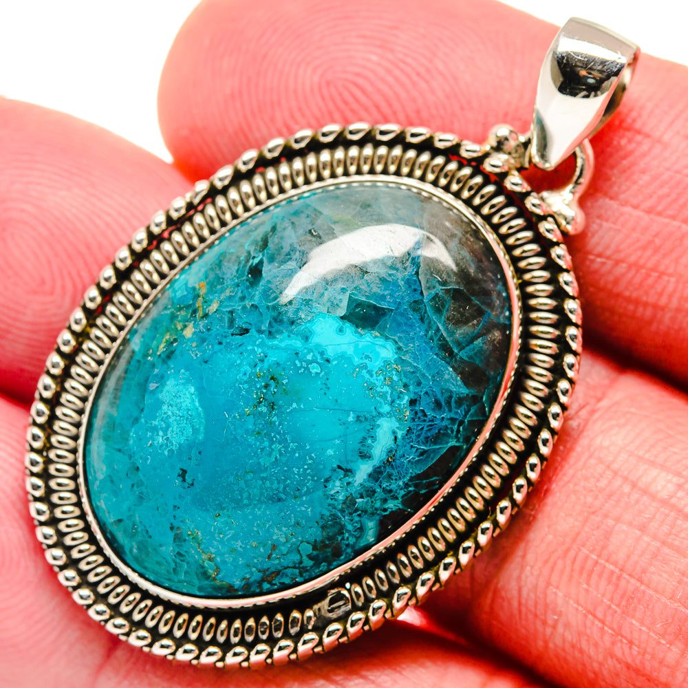 Chrysocolla Pendants handcrafted by Ana Silver Co - PD20800