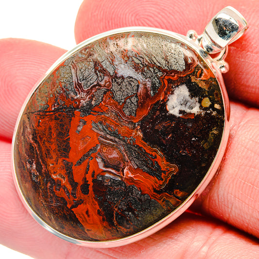 Crazy Lace Agate Pendants handcrafted by Ana Silver Co - PD20812
