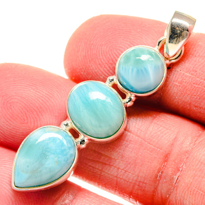 Larimar Pendants handcrafted by Ana Silver Co - PD20829