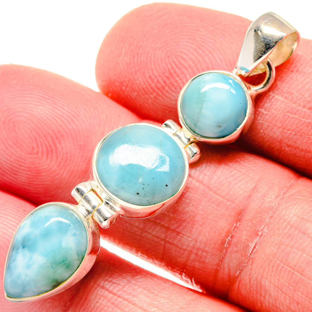 Larimar Pendants handcrafted by Ana Silver Co - PD20830