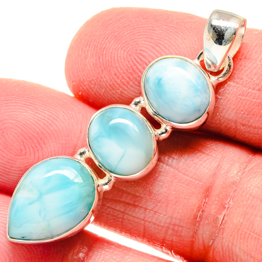 Larimar Pendants handcrafted by Ana Silver Co - PD20831