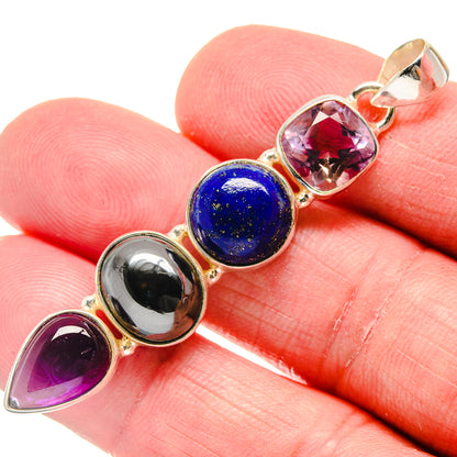 Lapis Lazuli Pendants handcrafted by Ana Silver Co - PD20833
