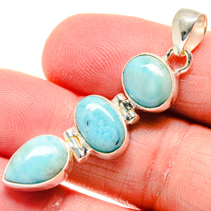 Larimar Pendants handcrafted by Ana Silver Co - PD20834