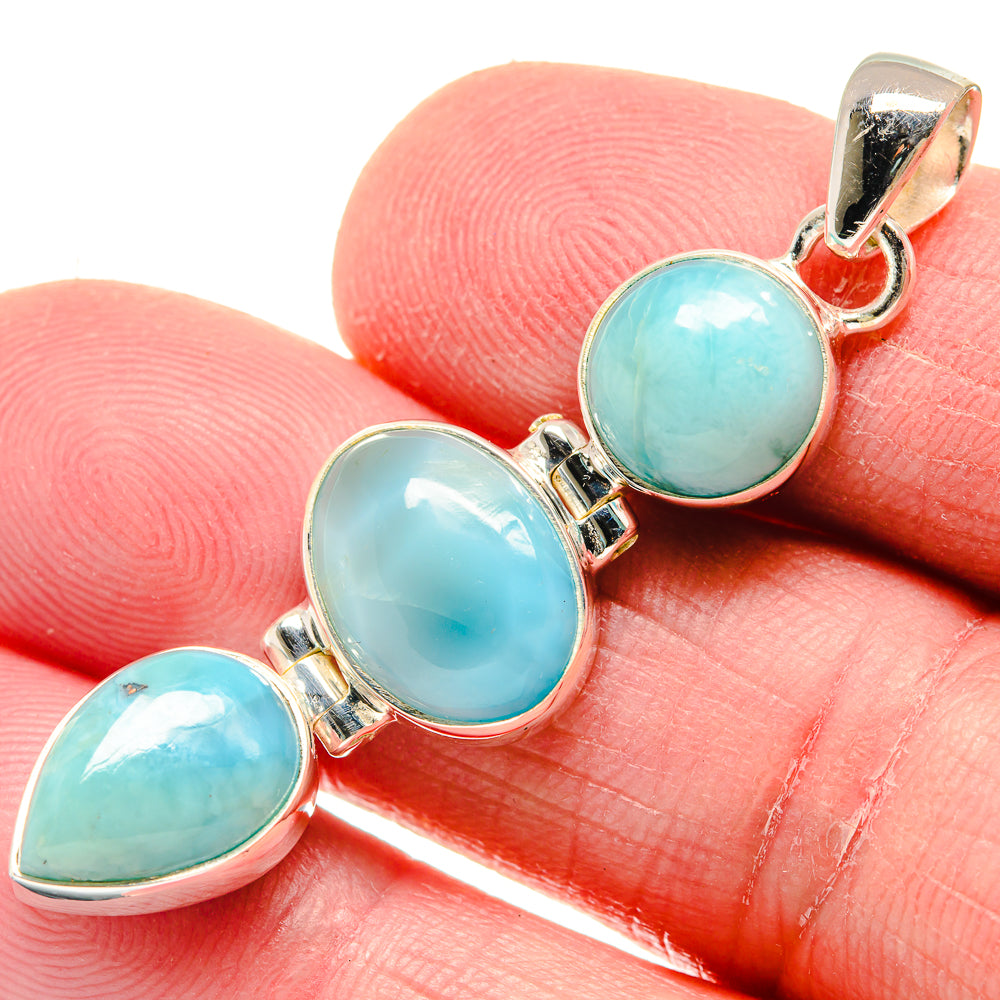 Larimar Pendants handcrafted by Ana Silver Co - PD20836