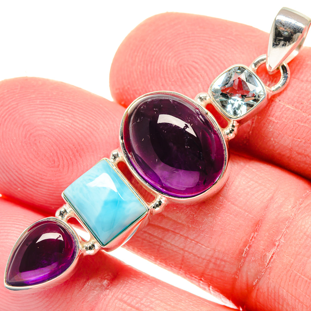 Amethyst Pendants handcrafted by Ana Silver Co - PD20841