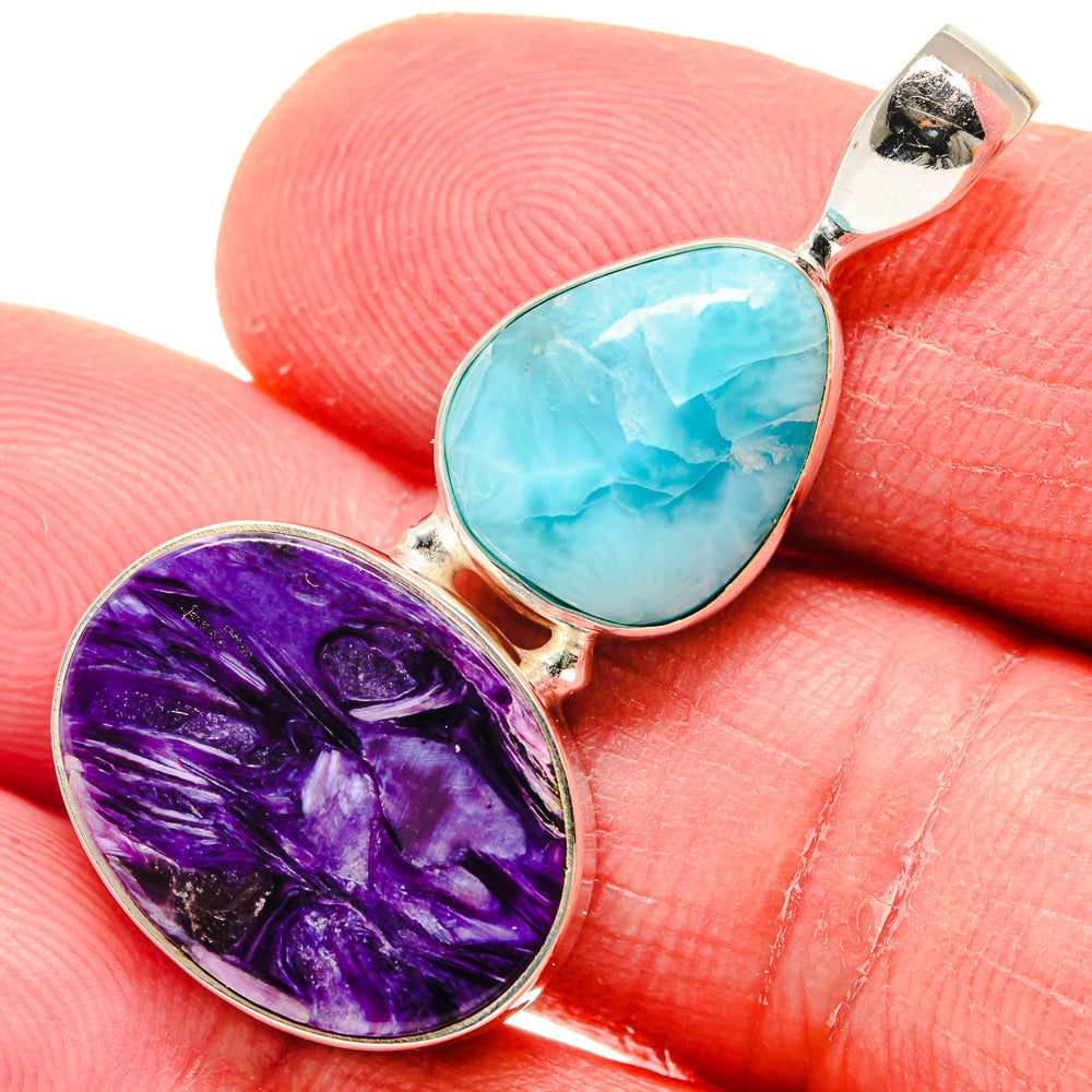Charoite Pendants handcrafted by Ana Silver Co - PD20846