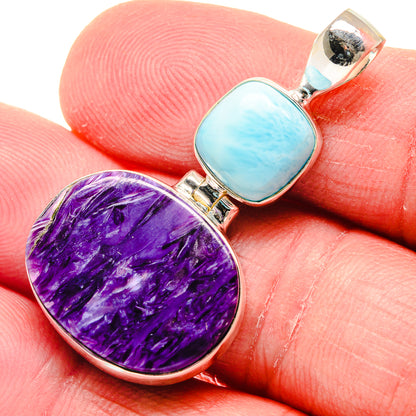 Charoite Pendants handcrafted by Ana Silver Co - PD20847