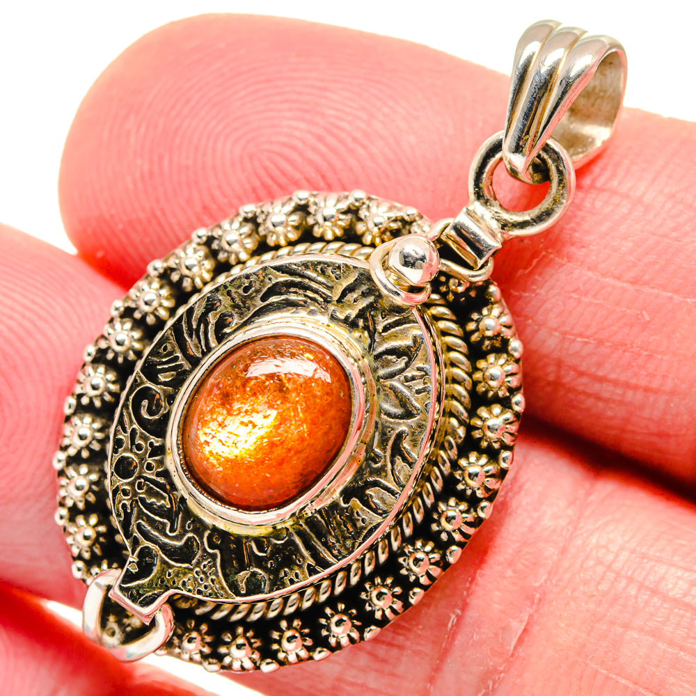 Sunstone Pendants handcrafted by Ana Silver Co - PD20881