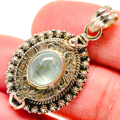 Aquamarine Pendants handcrafted by Ana Silver Co - PD20889