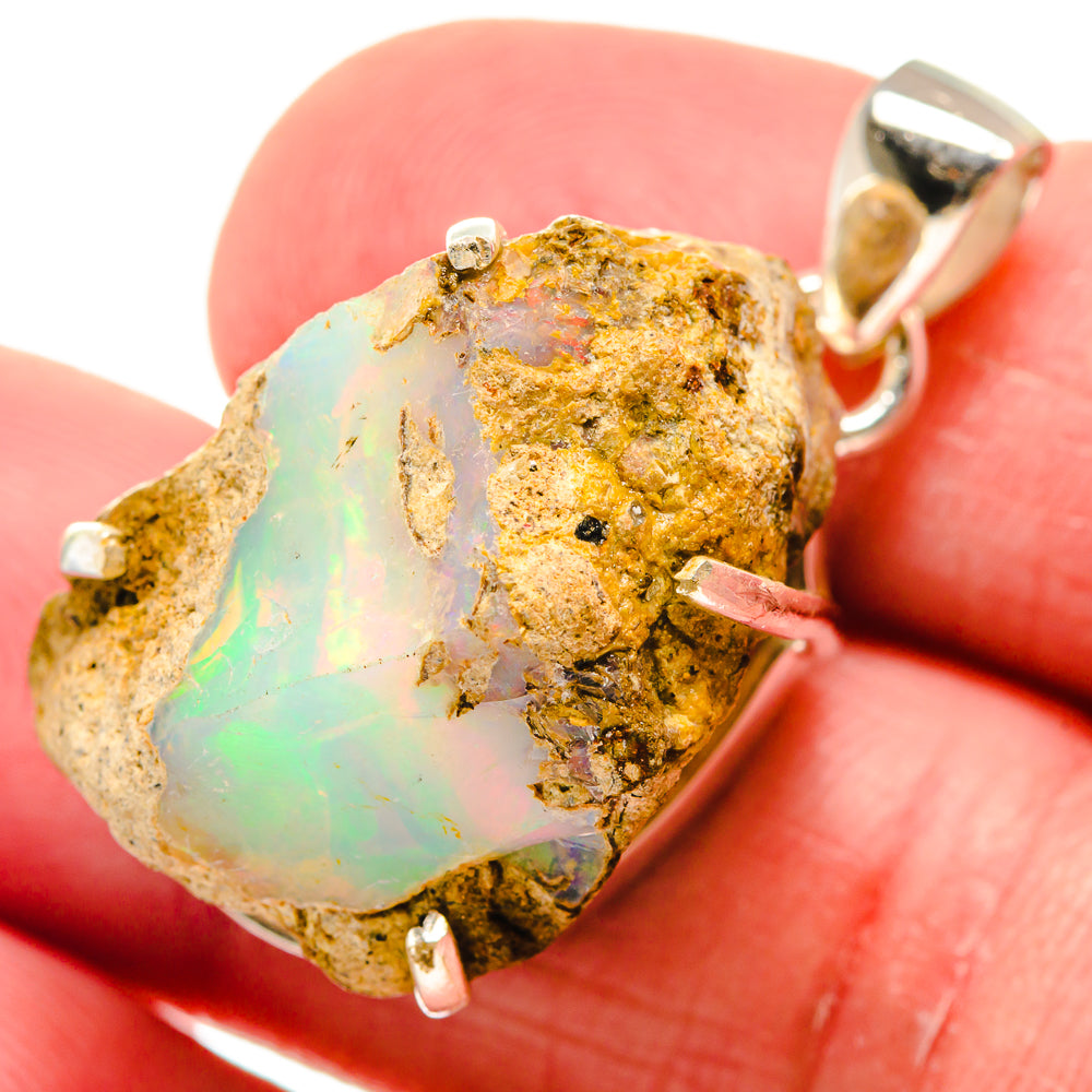 Ethiopian Opal Pendants handcrafted by Ana Silver Co - PD20932
