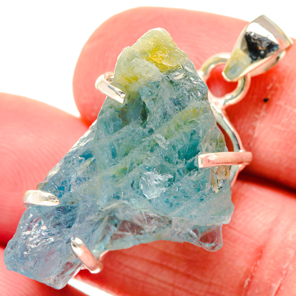 Aquamarine Pendants handcrafted by Ana Silver Co - PD20934