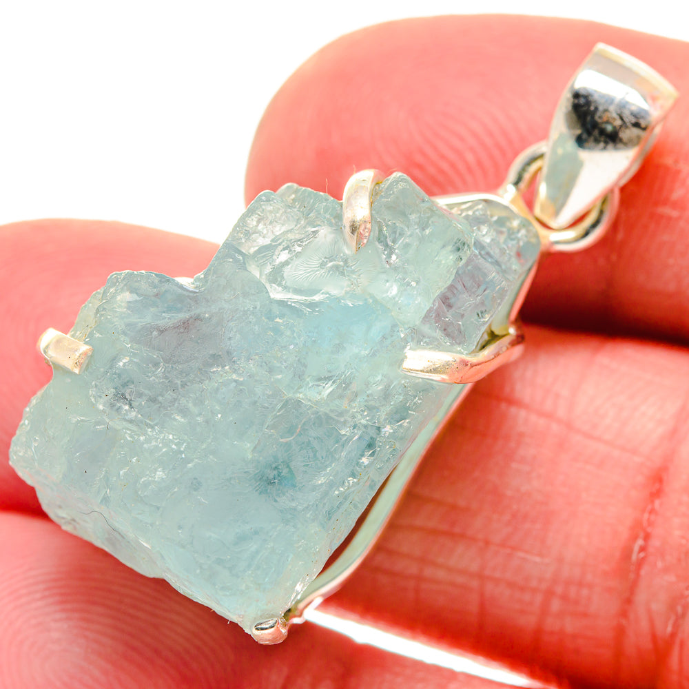 Aquamarine Pendants handcrafted by Ana Silver Co - PD20939