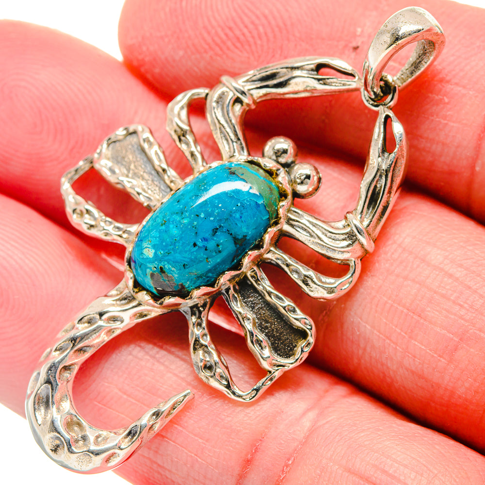 Chrysocolla Pendants handcrafted by Ana Silver Co - PD20957