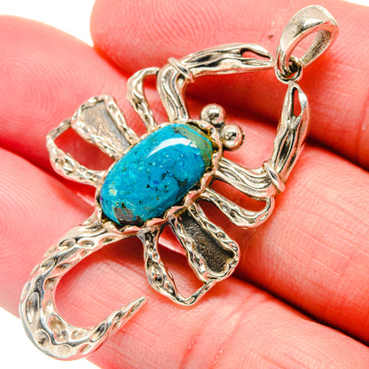 Chrysocolla Pendants handcrafted by Ana Silver Co - PD20957