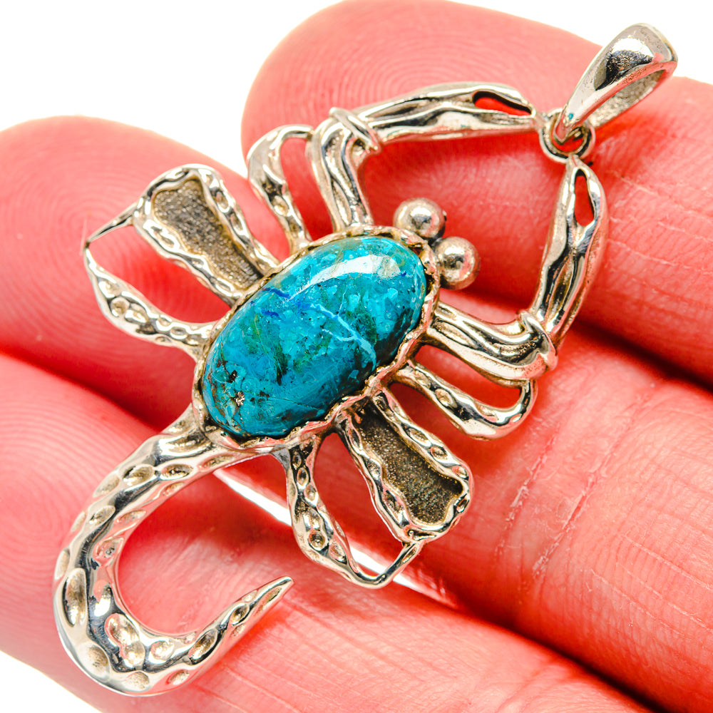 Chrysocolla Pendants handcrafted by Ana Silver Co - PD20959