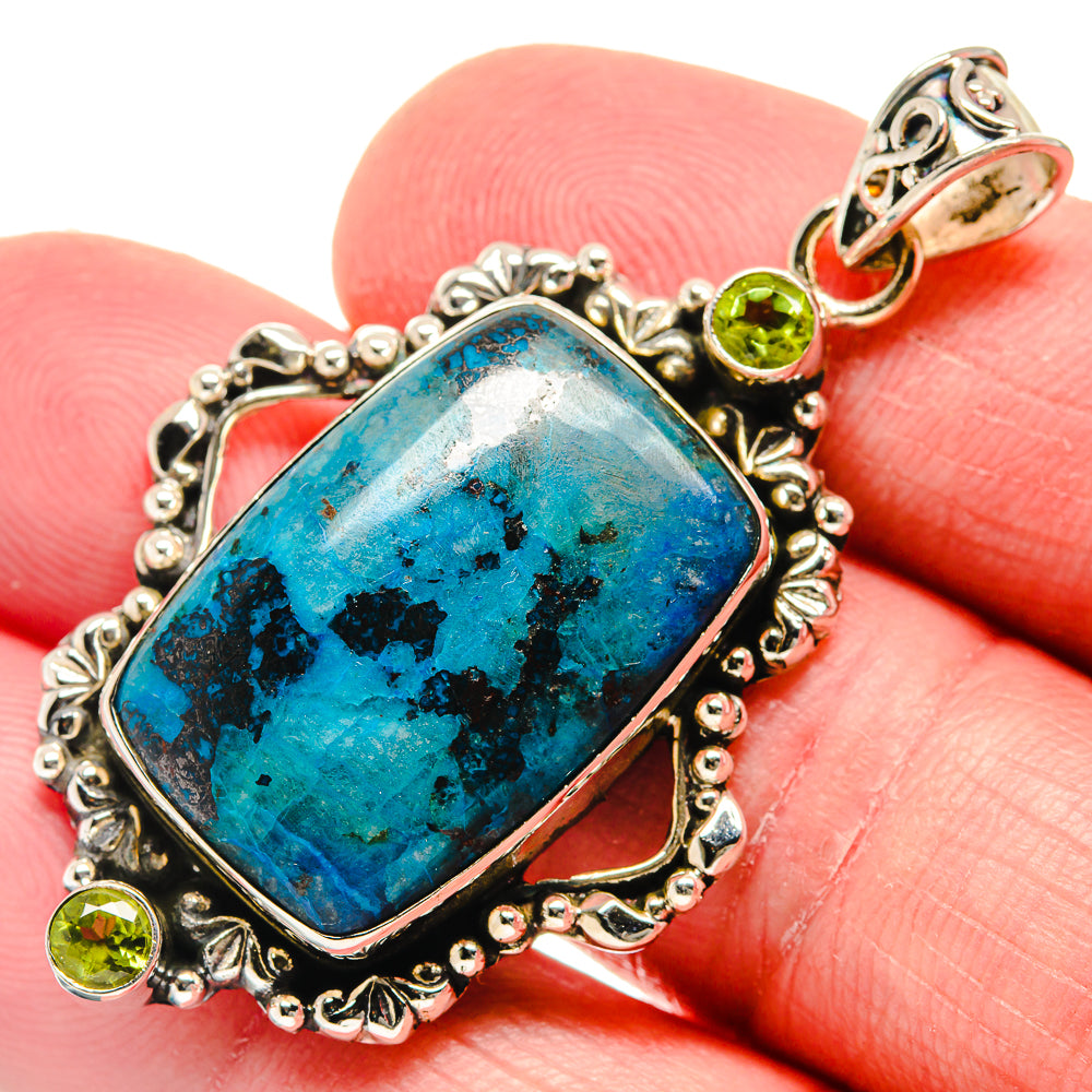 Shattuckite Pendants handcrafted by Ana Silver Co - PD20964