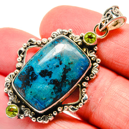 Shattuckite Pendants handcrafted by Ana Silver Co - PD20964