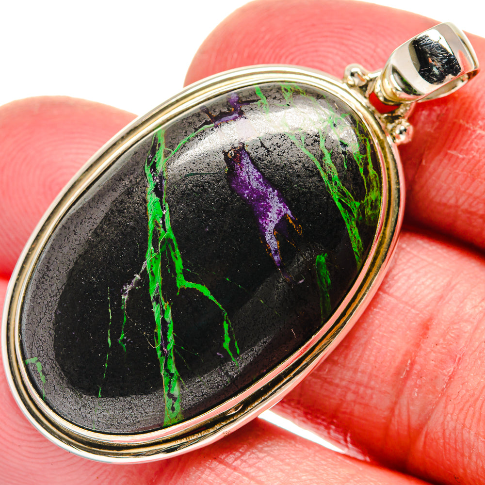 Ruby Zoisite Pendants handcrafted by Ana Silver Co - PD20972