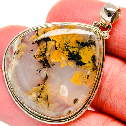 Plume Agate Pendants handcrafted by Ana Silver Co - PD20975