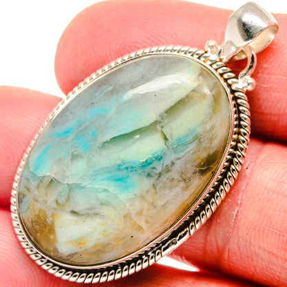 Peruvian Opal Pendants handcrafted by Ana Silver Co - PD20982