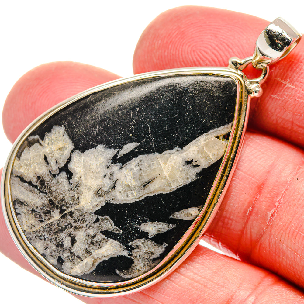Chrysanthemum Stone Pendants handcrafted by Ana Silver Co - PD20987