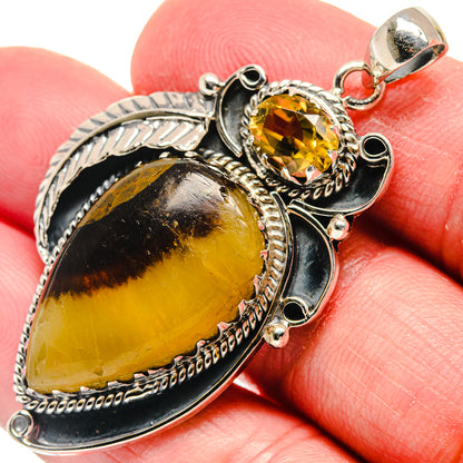 Septarian Nodule Pendants handcrafted by Ana Silver Co - PD20992