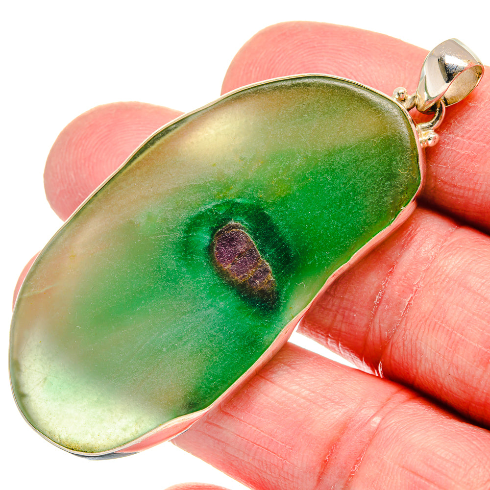 Ruby Fuchsite Pendants handcrafted by Ana Silver Co - PD20995