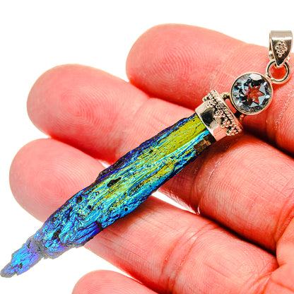 Titanium Sunshine Druzy Pendants handcrafted by Ana Silver Co - PD20998