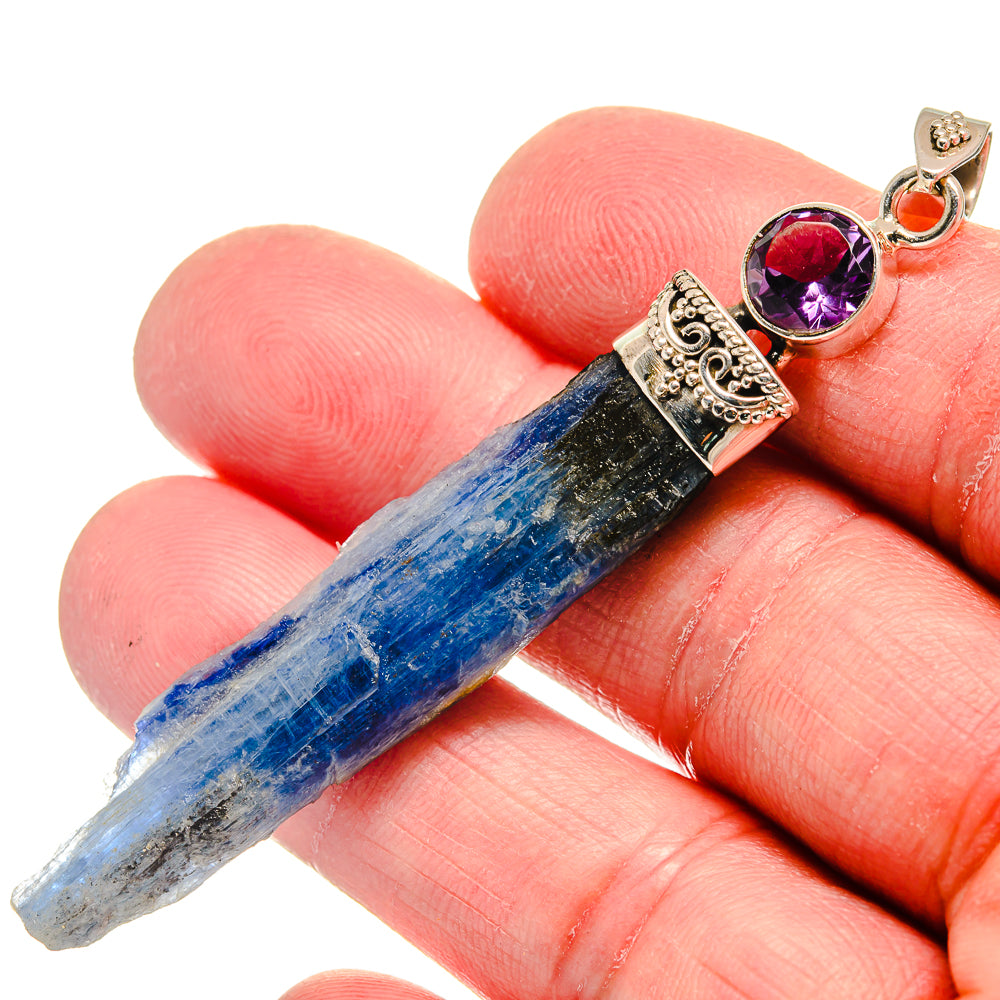 Kyanite Pendants handcrafted by Ana Silver Co - PD21001