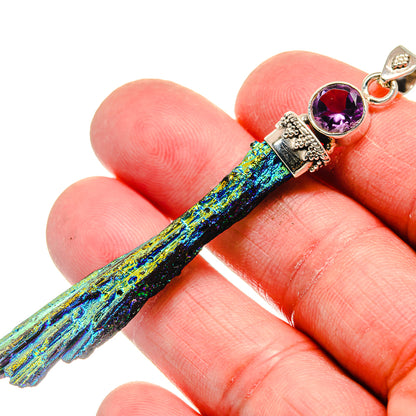 Titanium Sunshine Druzy Pendants handcrafted by Ana Silver Co - PD21002