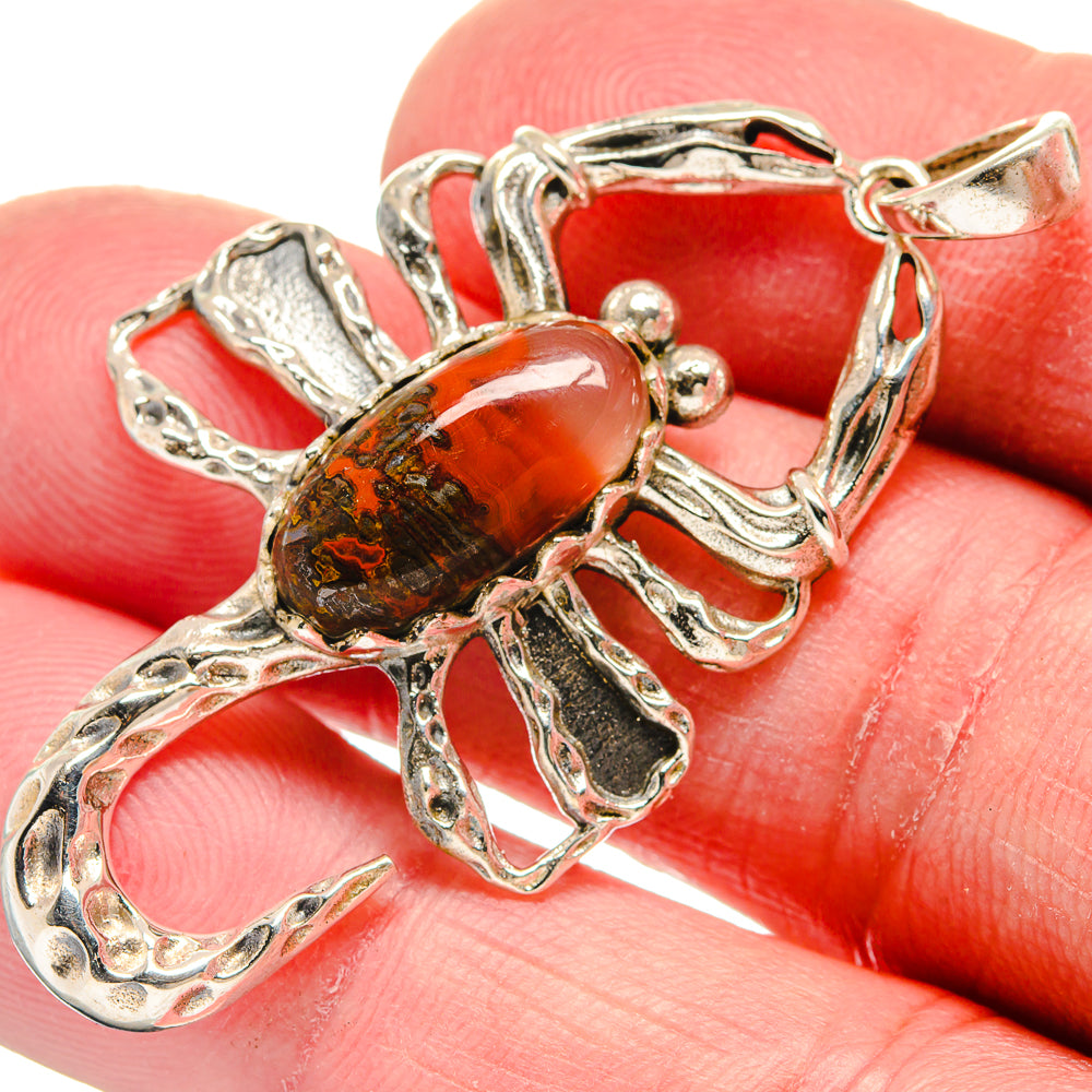 Moroccan Agate Pendants handcrafted by Ana Silver Co - PD21013