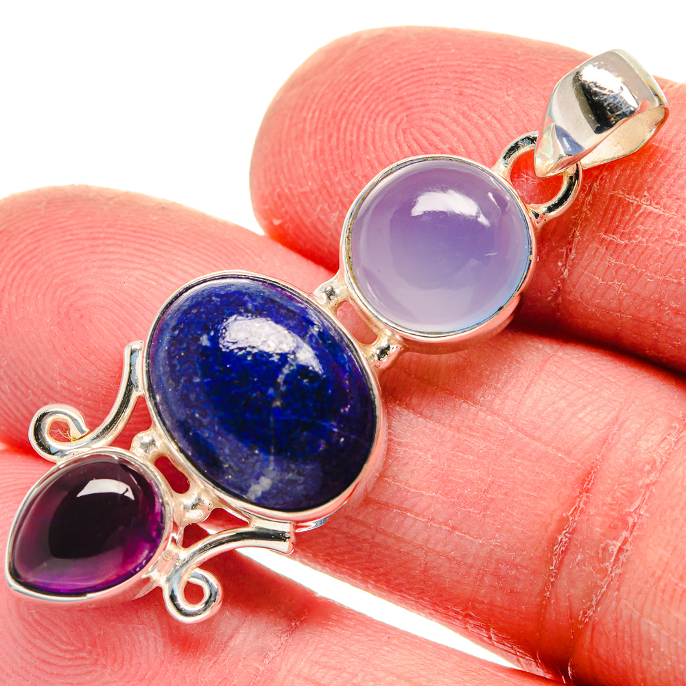 Lapis Lazuli Pendants handcrafted by Ana Silver Co - PD21034