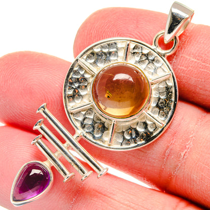 Citrine Pendants handcrafted by Ana Silver Co - PD21057
