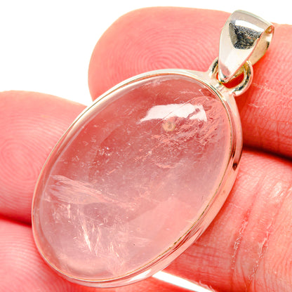 Rose Quartz Pendants handcrafted by Ana Silver Co - PD21059