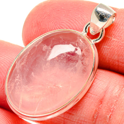 Rose Quartz Pendants handcrafted by Ana Silver Co - PD21072