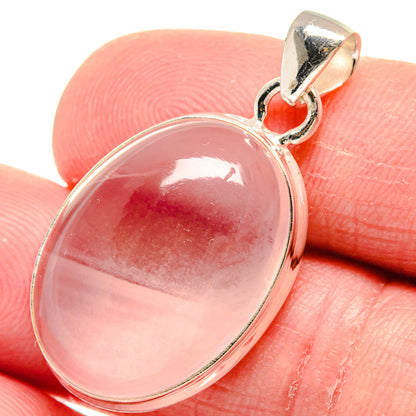 Rose Quartz Pendants handcrafted by Ana Silver Co - PD21075