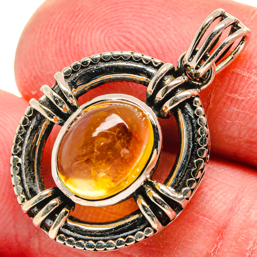 Citrine Pendants handcrafted by Ana Silver Co - PD21091