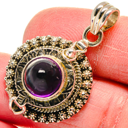 Amethyst Pendants handcrafted by Ana Silver Co - PD21097