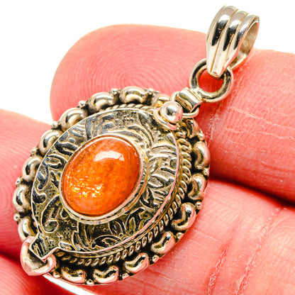 Sunstone Pendants handcrafted by Ana Silver Co - PD21099