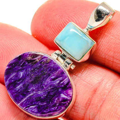 Charoite Pendants handcrafted by Ana Silver Co - PD21109