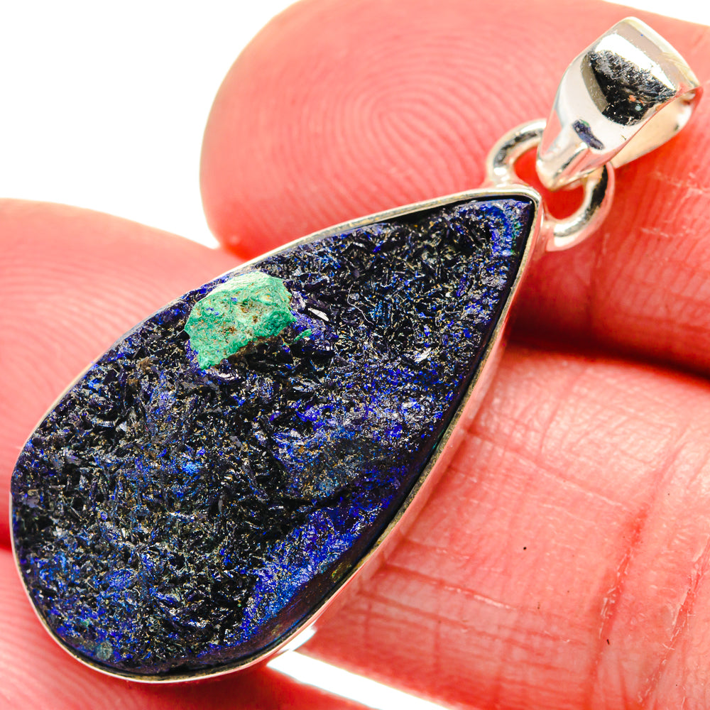 Azurite Pendants handcrafted by Ana Silver Co - PD21112