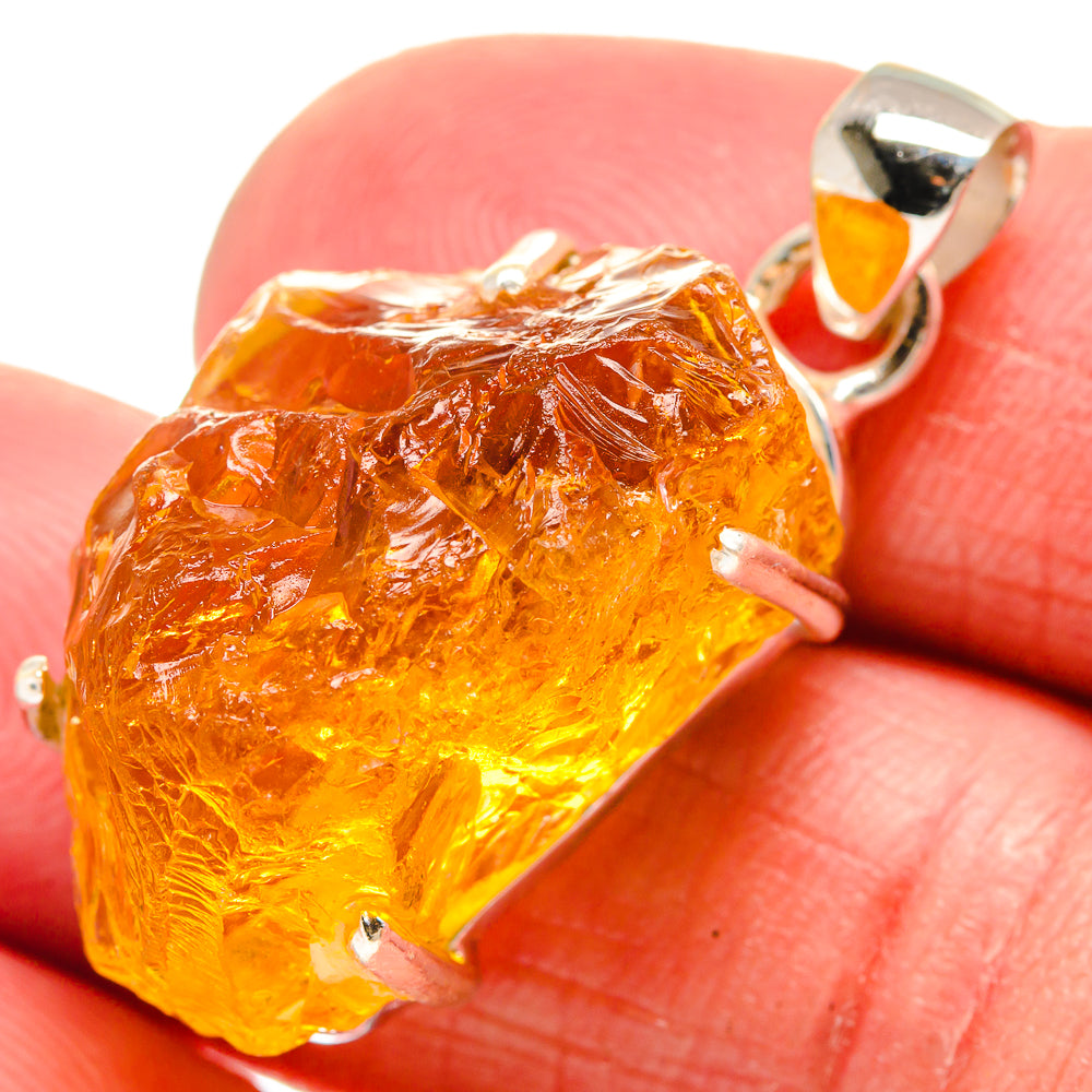 Citrine Pendants handcrafted by Ana Silver Co - PD21116