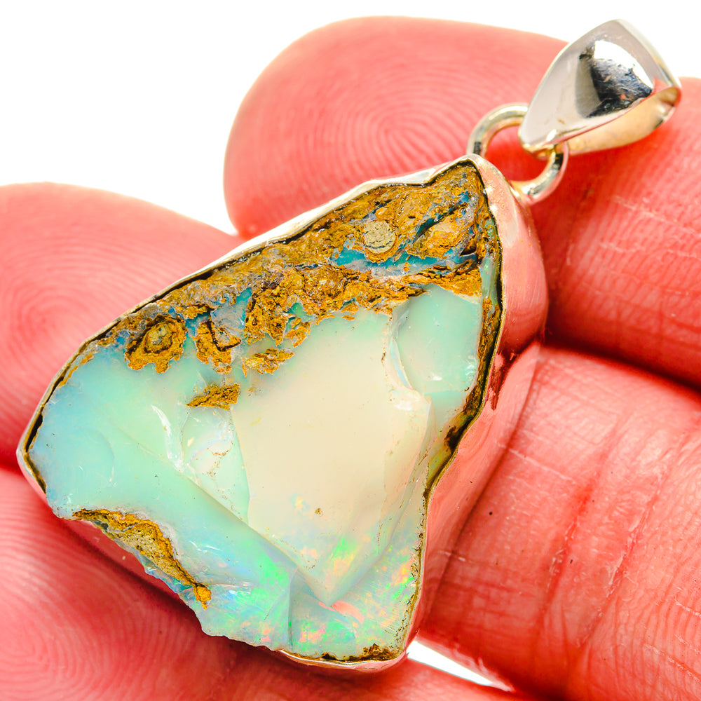 Ethiopian Opal Pendants handcrafted by Ana Silver Co - PD21118