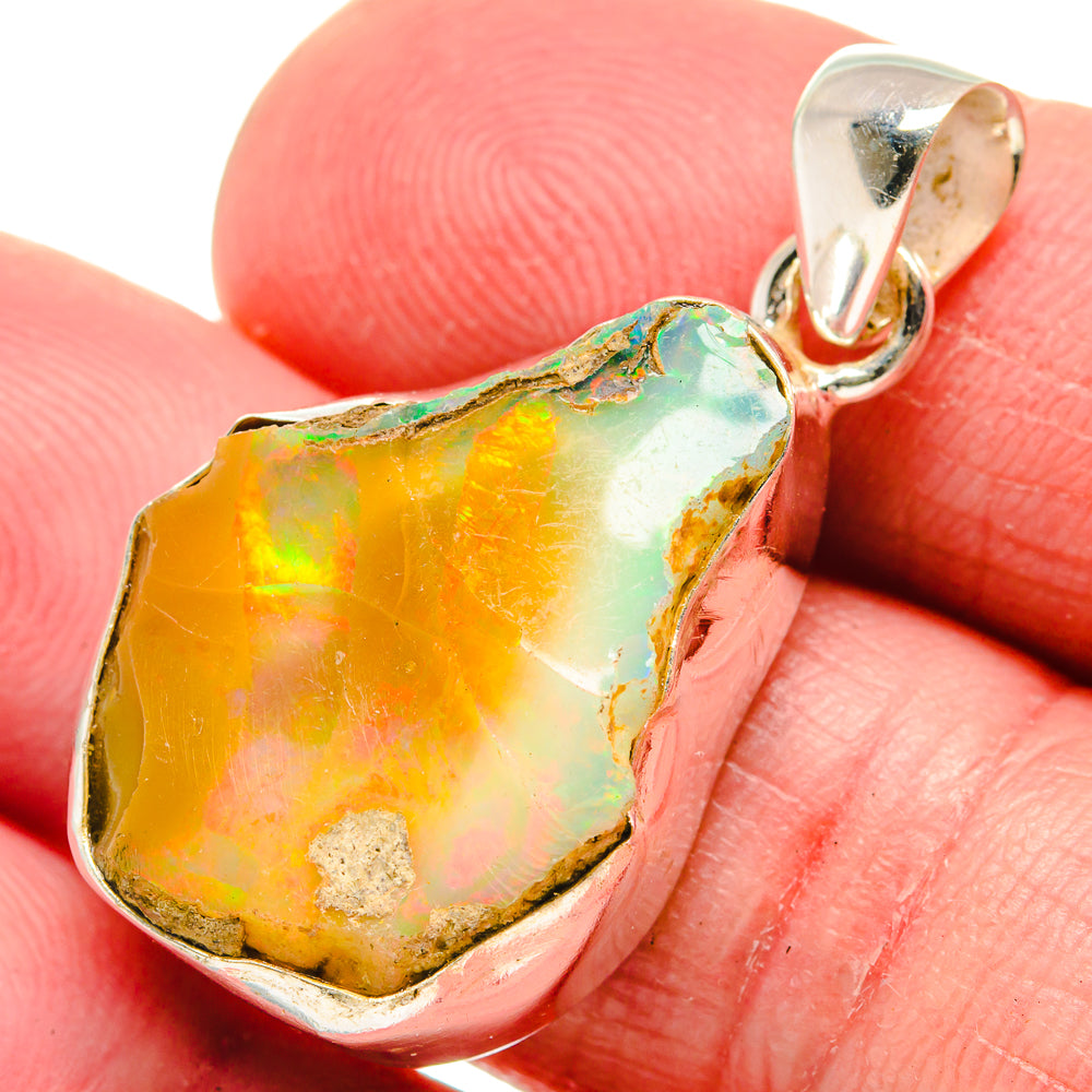 Ethiopian Opal Pendants handcrafted by Ana Silver Co - PD21119