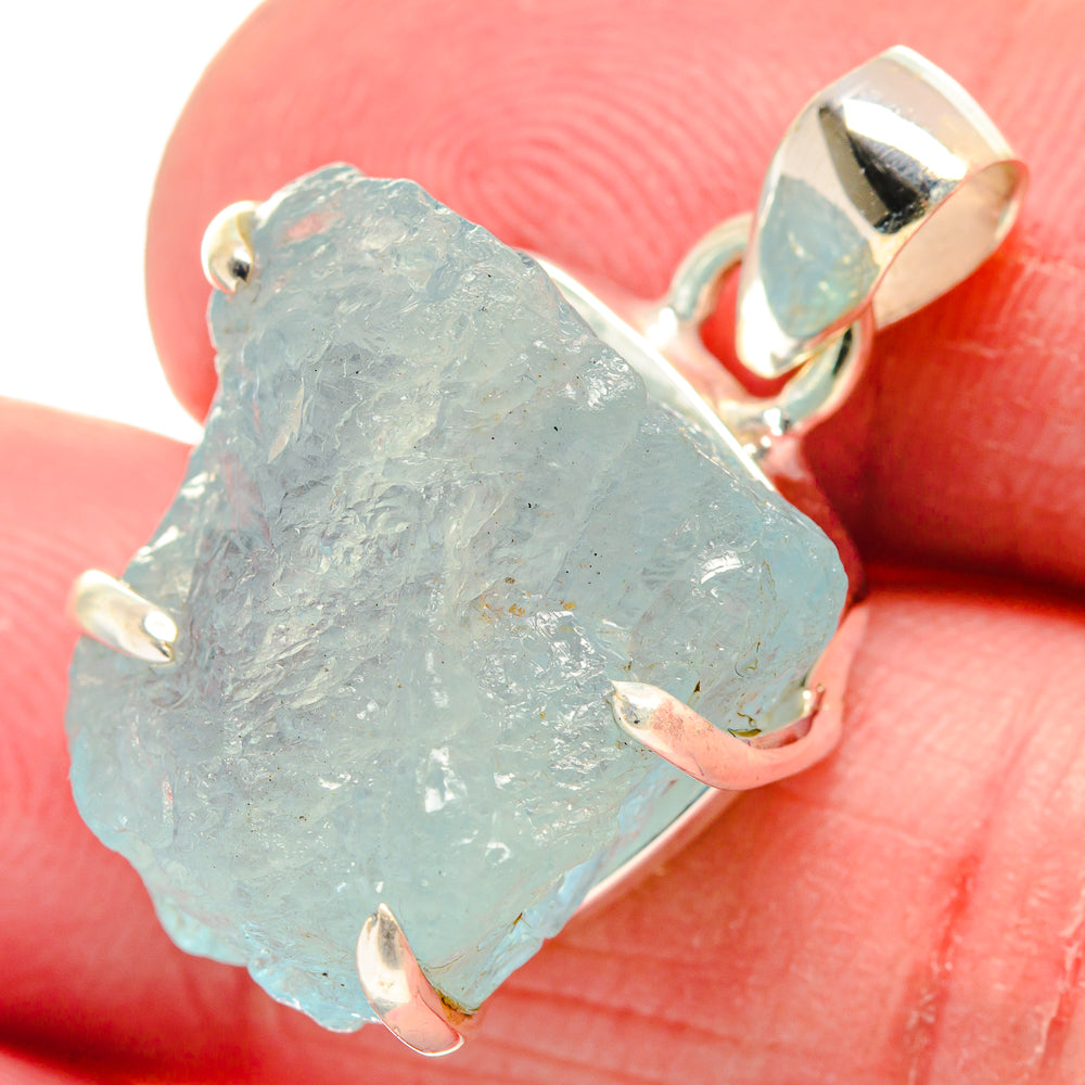 Aquamarine Pendants handcrafted by Ana Silver Co - PD21121