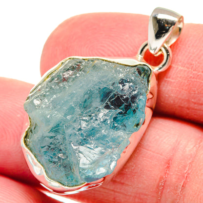 Aquamarine Pendants handcrafted by Ana Silver Co - PD21123
