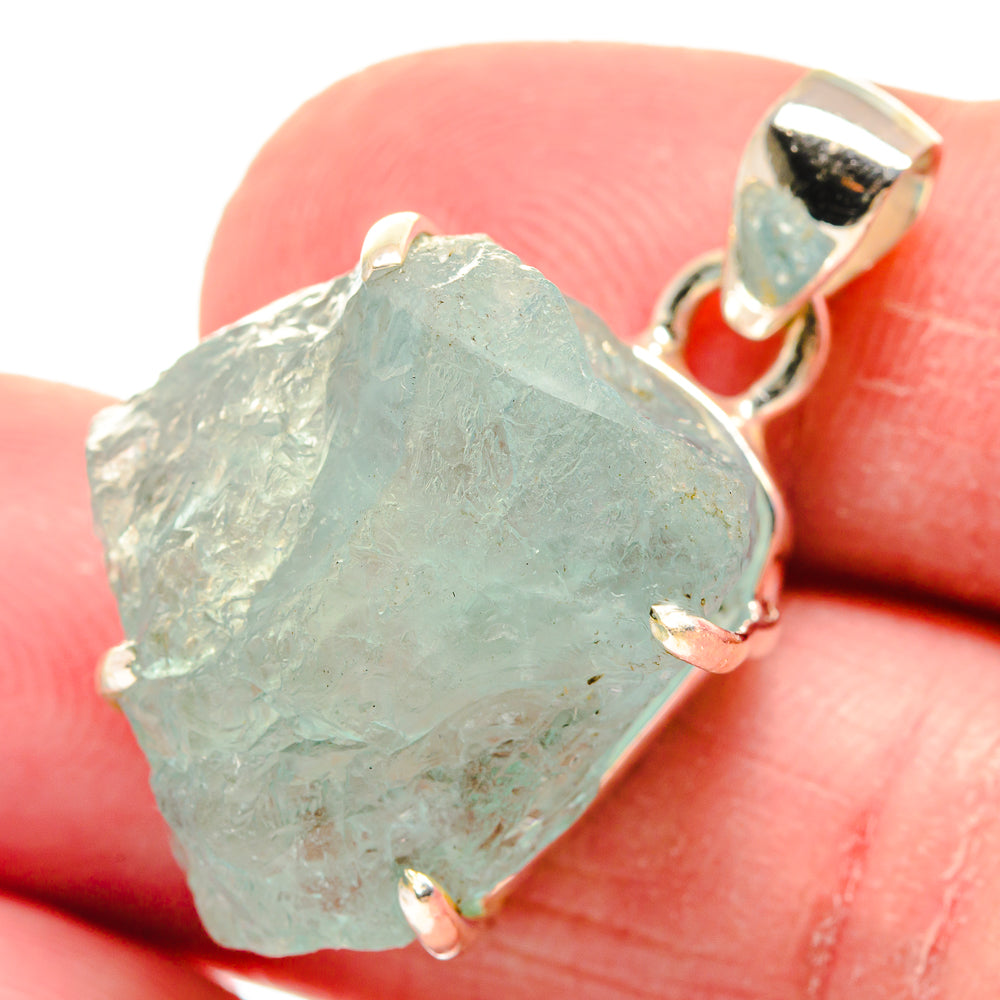 Aquamarine Pendants handcrafted by Ana Silver Co - PD21124