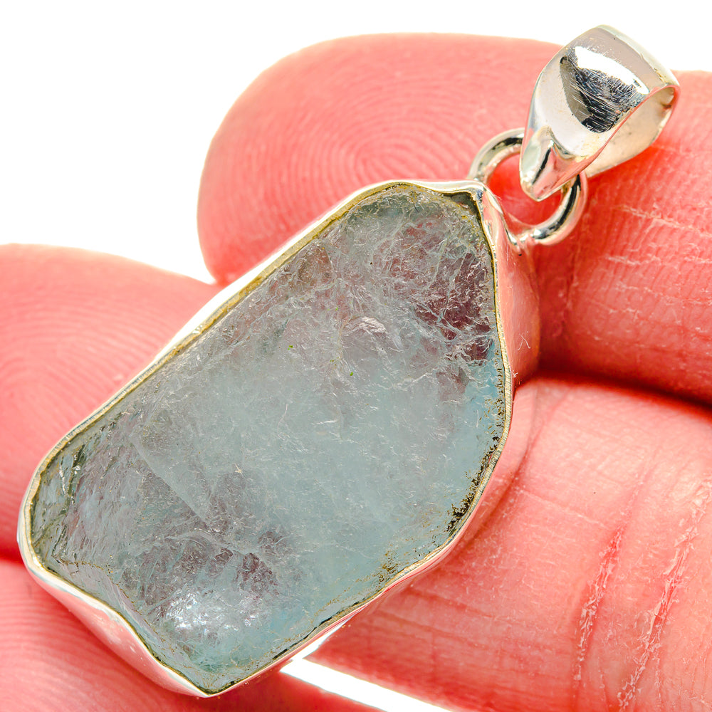 Aquamarine Pendants handcrafted by Ana Silver Co - PD21125