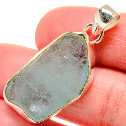 Aquamarine Pendants handcrafted by Ana Silver Co - PD21125