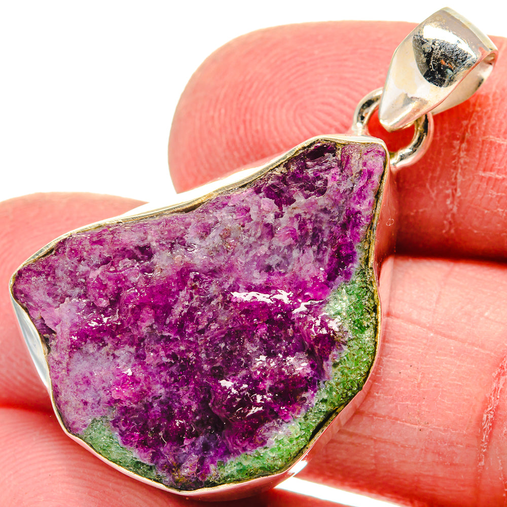 Ruby Zoisite Pendants handcrafted by Ana Silver Co - PD21129